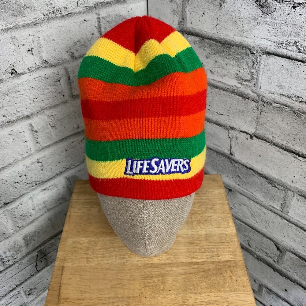 Life Savers Beanie Hat Cap Rainbow Winter Toque Knit Festival Outdoors Colorful
